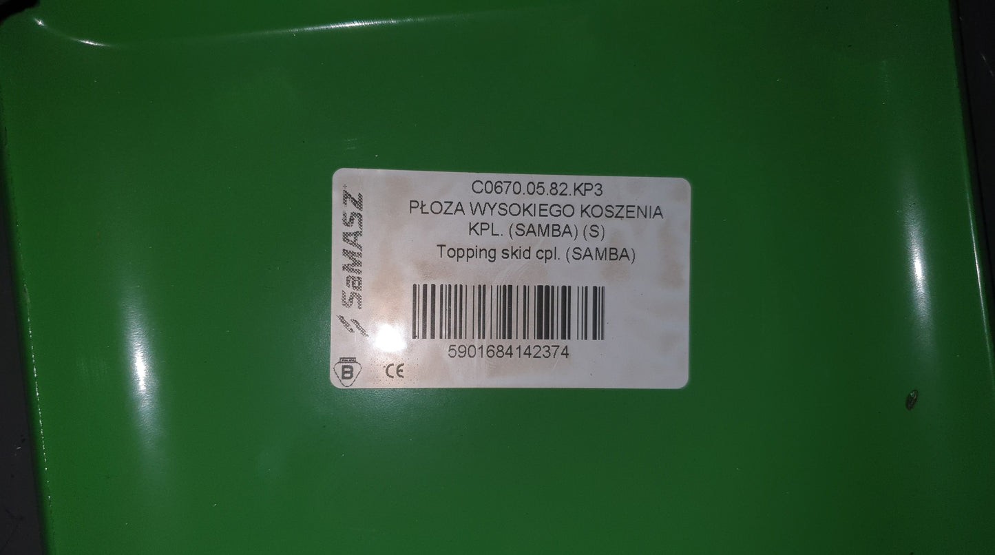 Topping Skid for Samasz Samba Disc Mower