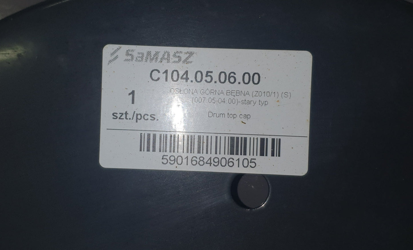 Drum Top Cap for Samasz Z010 and Z010H Mower