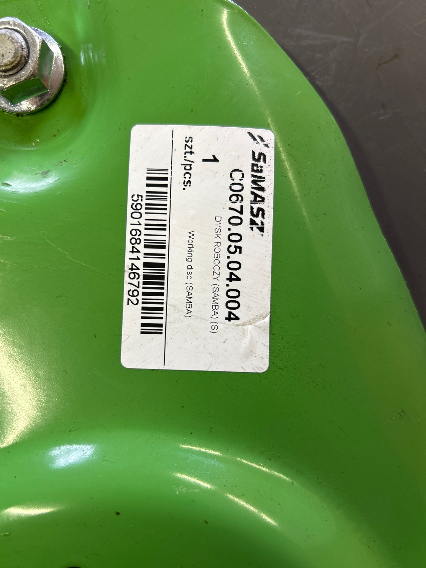 Disc For SaMASZ SAMBA Mower
