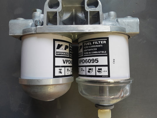 Ford/Case International Double Fuel Filter Assembly