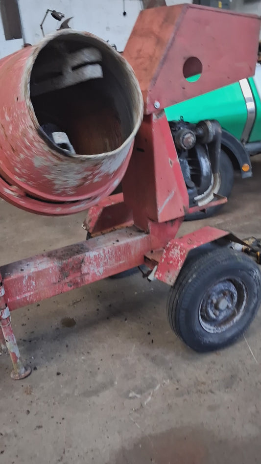 Used diesel cement mixer